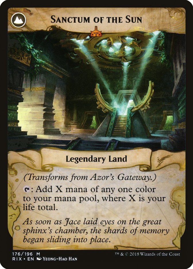 Azor's Gateway // Sanctum of the Sun [Rivals of Ixalan] | Game Master's Emporium (The New GME)