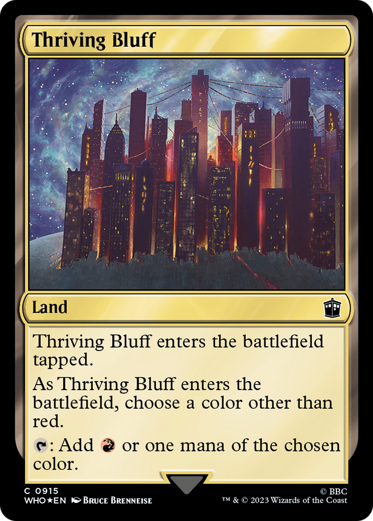 Thriving Bluff (Surge Foil) [Doctor Who] | Game Master's Emporium (The New GME)