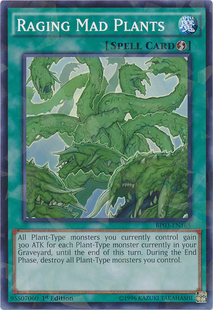 Raging Mad Plants [BP03-EN165] Shatterfoil Rare | Game Master's Emporium (The New GME)