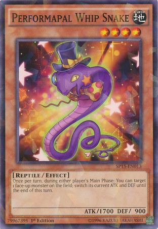 Performapal Whip Snake [SP15-EN013] Shatterfoil Rare | Game Master's Emporium (The New GME)