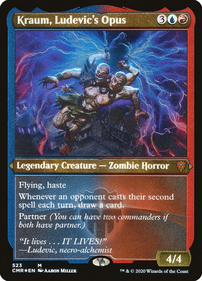 Kraum, Ludevic's Opus (Etched) [Commander Legends] | Game Master's Emporium (The New GME)