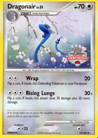 Dragonair (52/146) (State Province Territory Championship) [Diamond & Pearl: Legends Awakened] | Game Master's Emporium (The New GME)