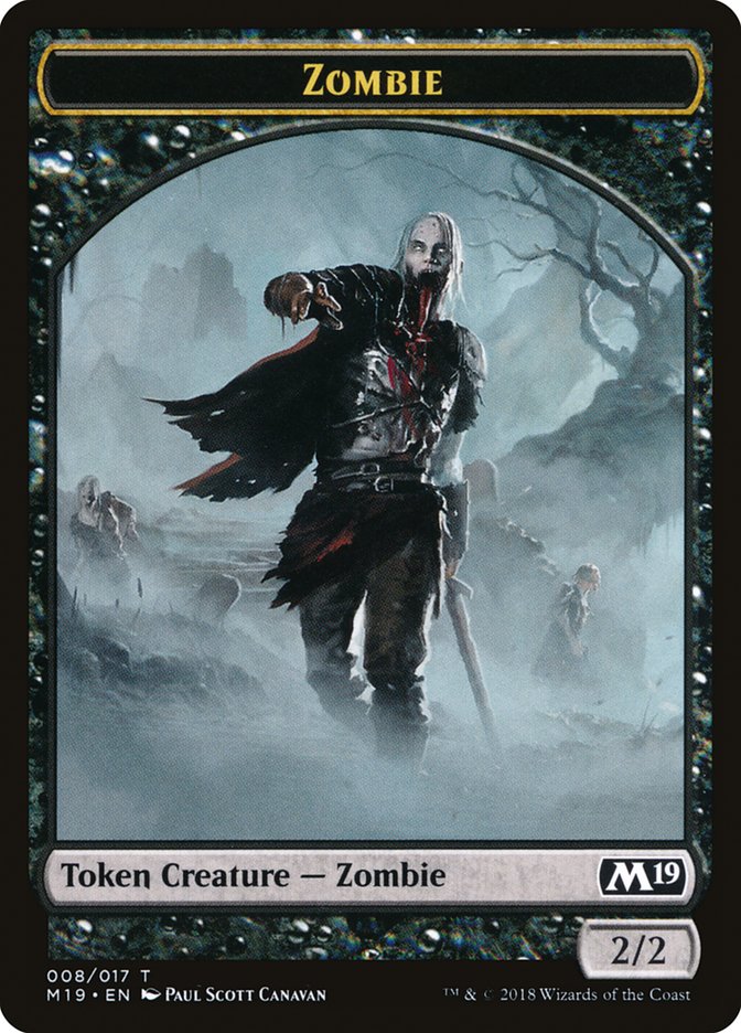 Zombie Token [Core Set 2019 Tokens] | Game Master's Emporium (The New GME)