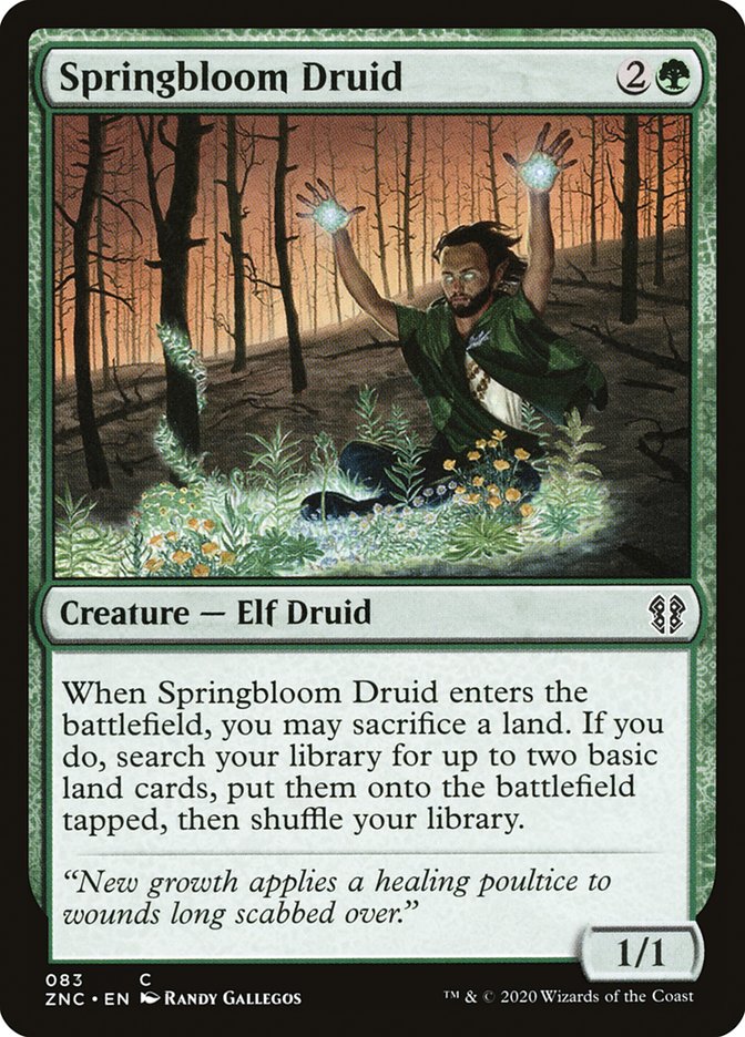 Springbloom Druid [Zendikar Rising Commander] | Game Master's Emporium (The New GME)