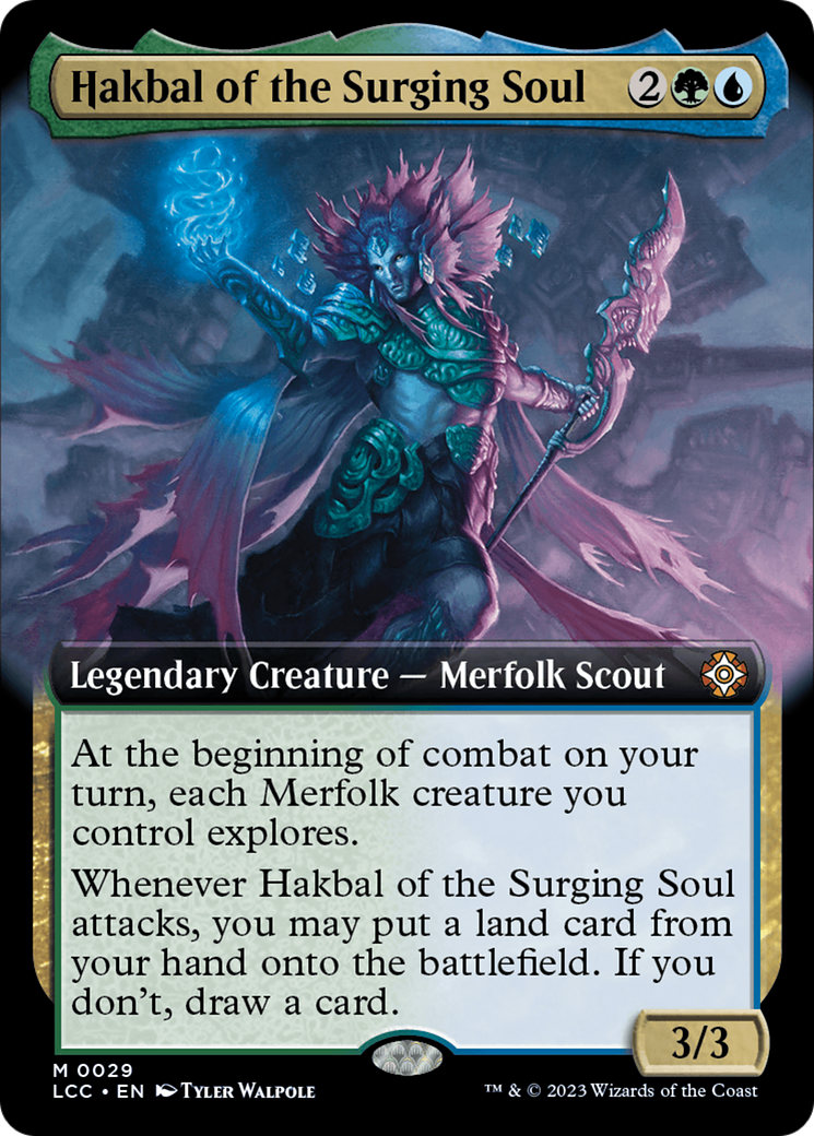 Hakbal of the Surging Soul (Extended Art) [The Lost Caverns of Ixalan Commander] | Game Master's Emporium (The New GME)