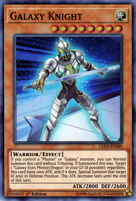 Galaxy Knight [LED3-EN040] Super Rare | Game Master's Emporium (The New GME)