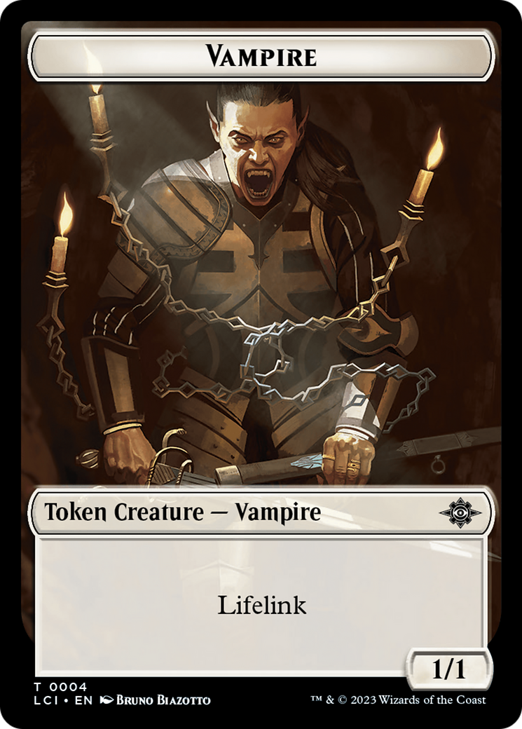 Vampire (0004) // Vampire Demon Double-Sided Token [The Lost Caverns of Ixalan Commander Tokens] | Game Master's Emporium (The New GME)