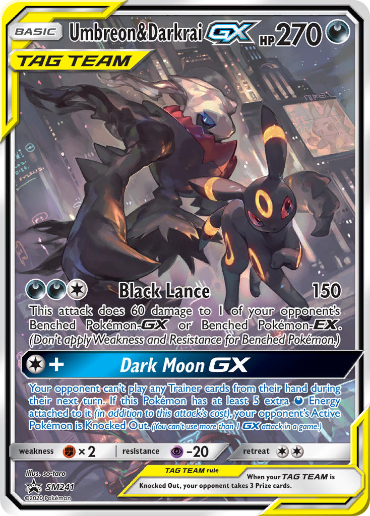 Umbreon & Darkrai GX (SM241) [Sun & Moon: Black Star Promos] | Game Master's Emporium (The New GME)