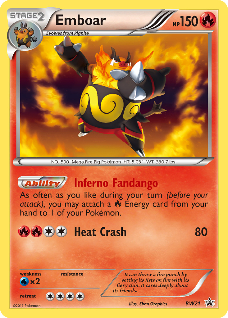 Emboar (BW21) [Black & White: Black Star Promos] | Game Master's Emporium (The New GME)