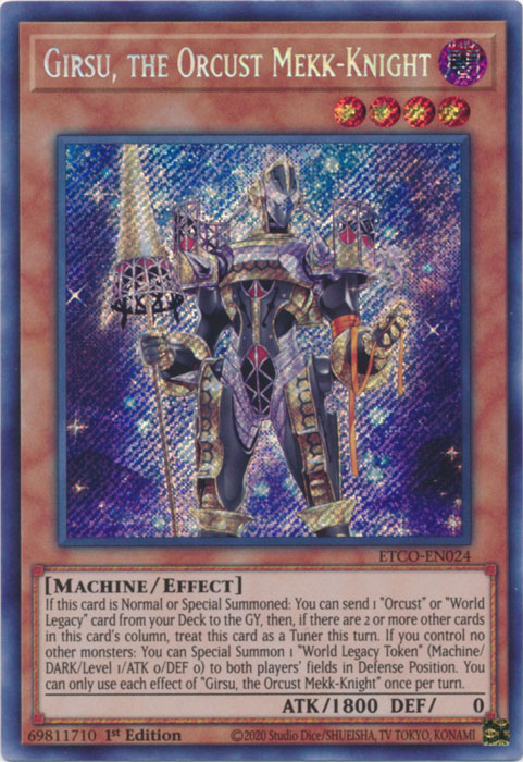 Girsu, the Orcust Mekk-Knight [ETCO-EN024] Secret Rare | Game Master's Emporium (The New GME)