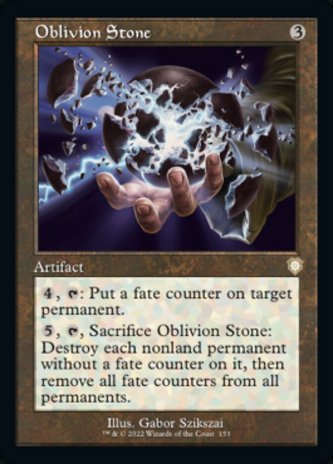 Oblivion Stone (Retro) [The Brothers' War Commander] | Game Master's Emporium (The New GME)