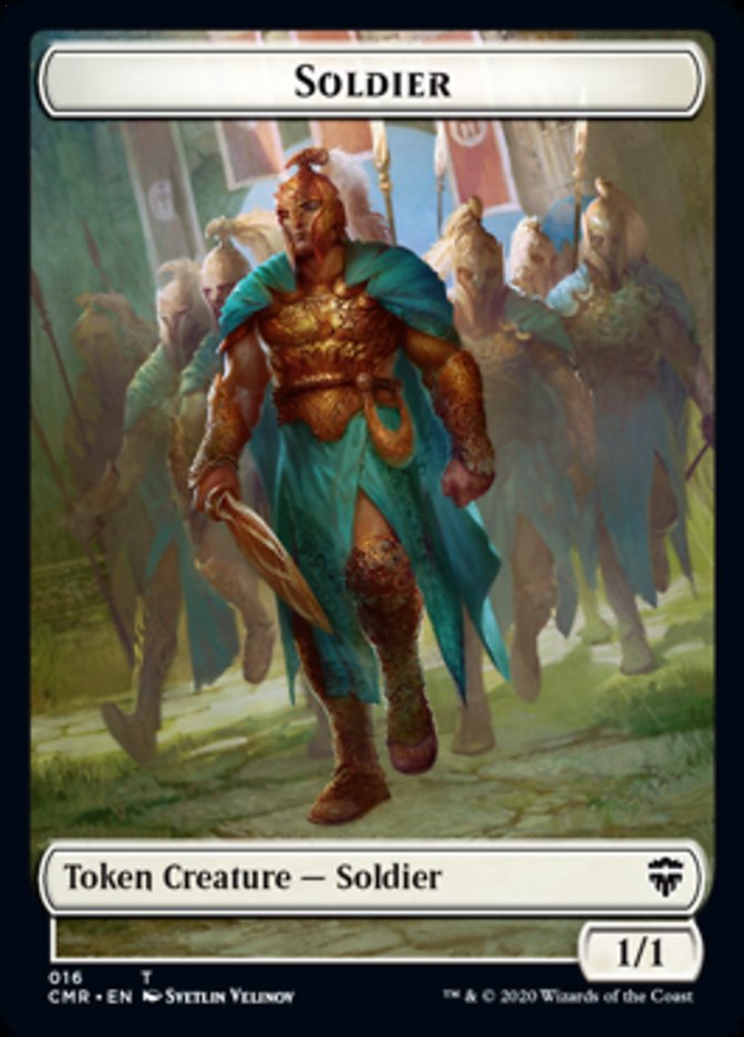 Cat // Soldier Double-Sided Token [Commander Legends Tokens] | Game Master's Emporium (The New GME)