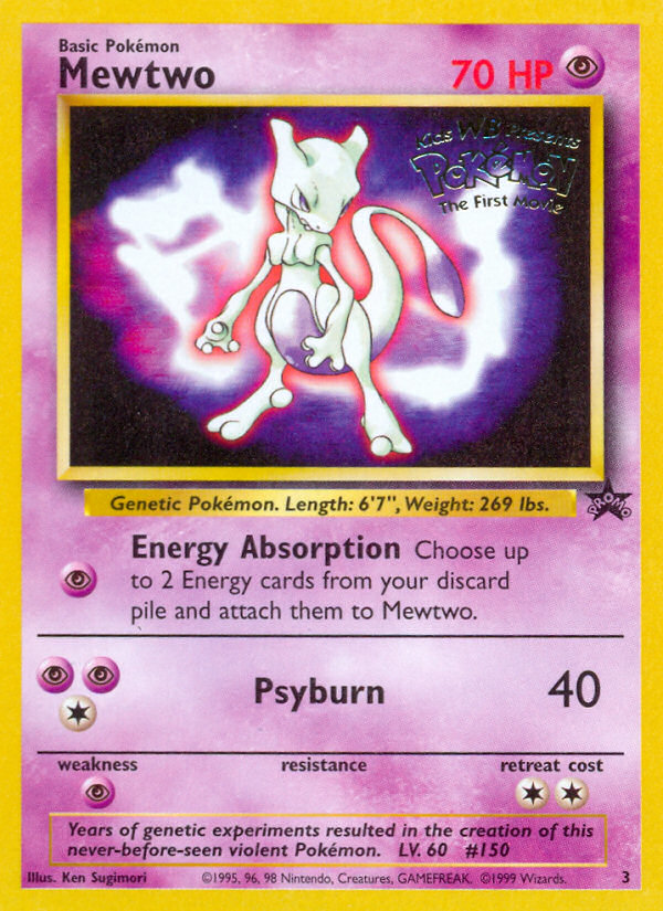 Mewtwo (3) [Wizards of the Coast: Black Star Promos] | Game Master's Emporium (The New GME)