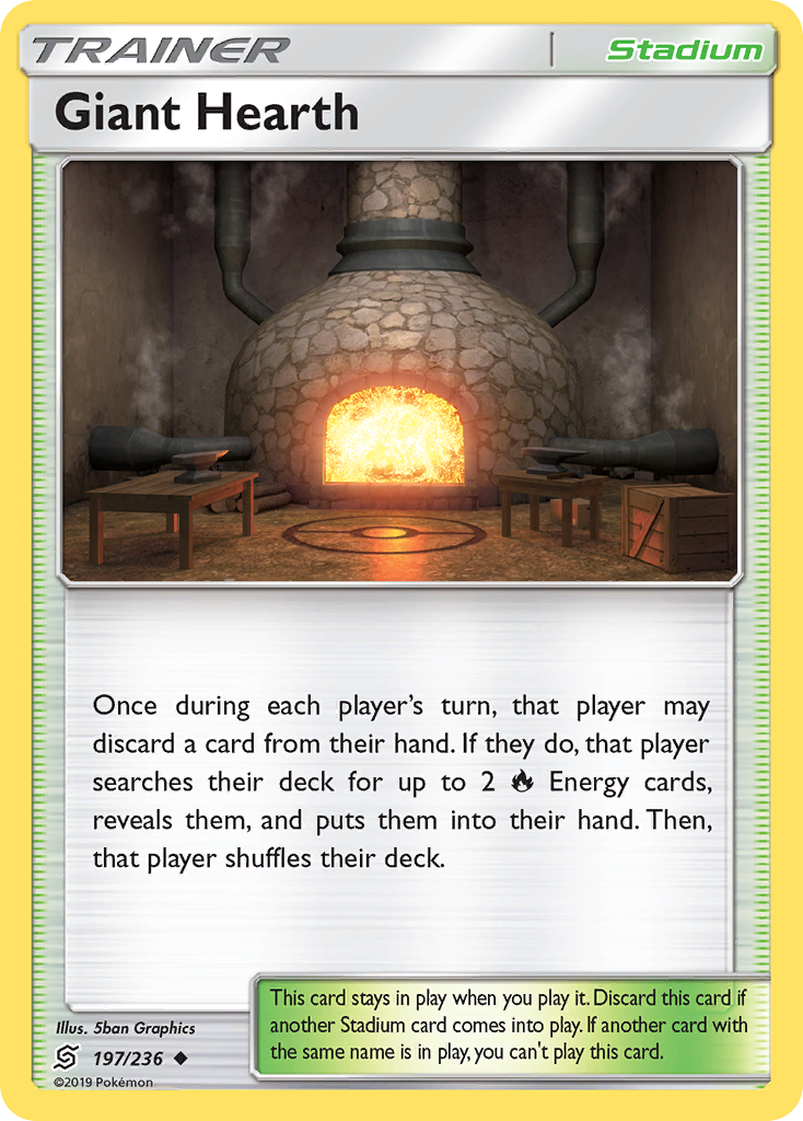 Giant Hearth (197/236) [Sun & Moon: Unified Minds] | Game Master's Emporium (The New GME)