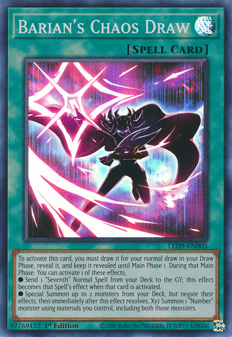 Barian's Chaos Draw [LED9-EN005] Super Rare | Game Master's Emporium (The New GME)