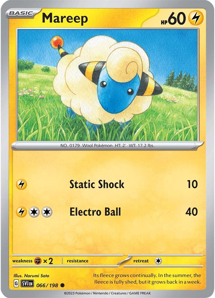 Mareep (066/198) [Scarlet & Violet: Base Set] | Game Master's Emporium (The New GME)