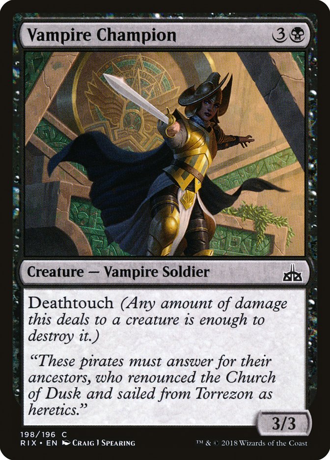 Vampire Champion [Rivals of Ixalan] | Game Master's Emporium (The New GME)