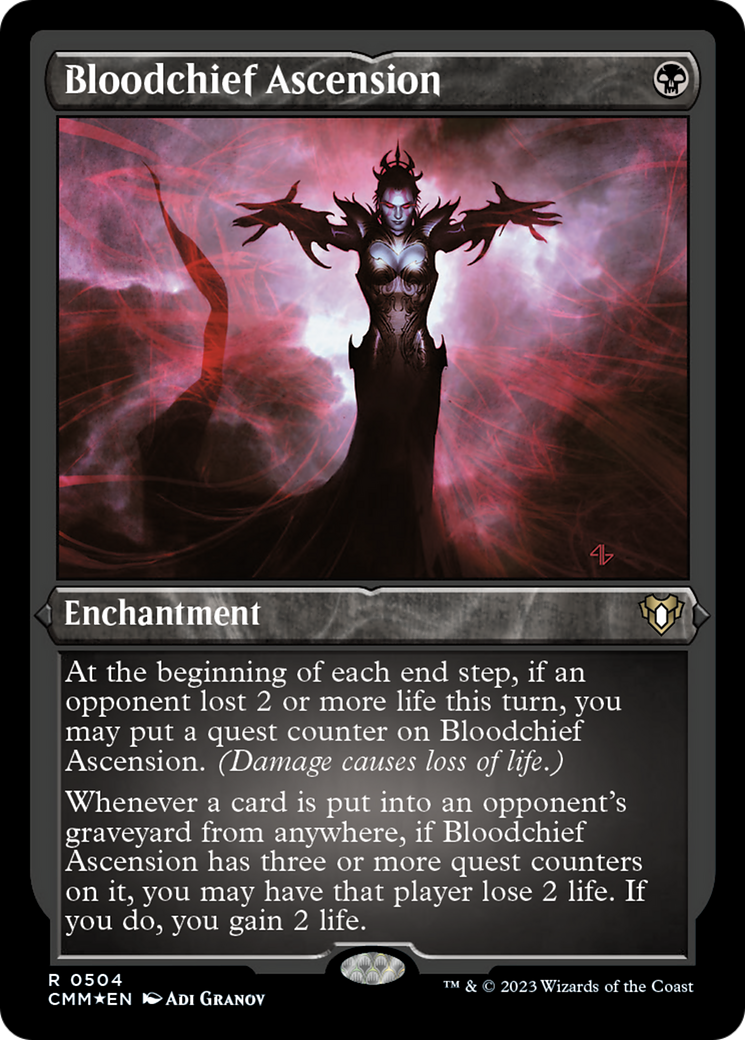 Bloodchief Ascension (Foil Etched) [Commander Masters] | Game Master's Emporium (The New GME)