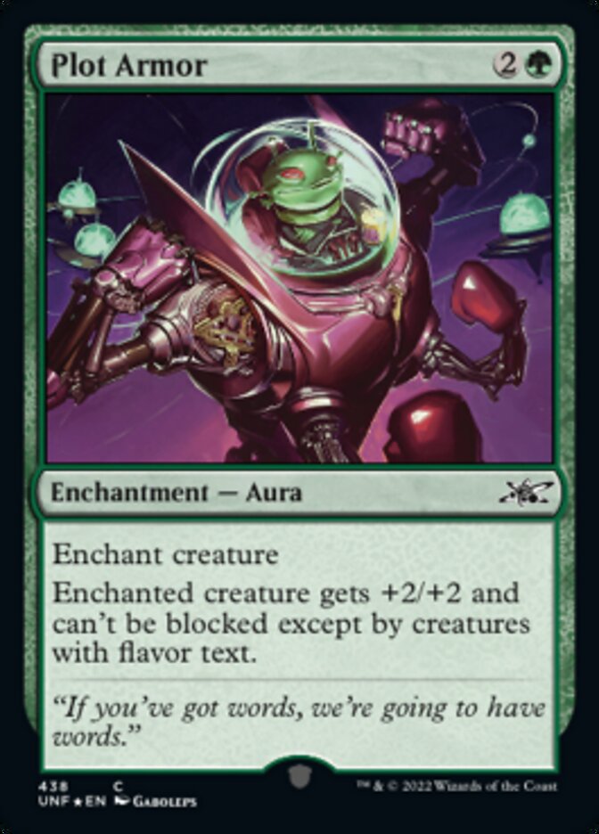Plot Armor (Galaxy Foil) [Unfinity] | Game Master's Emporium (The New GME)