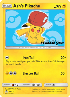 Ash's Pikachu (SM113) [Sun & Moon: Black Star Promos] | Game Master's Emporium (The New GME)