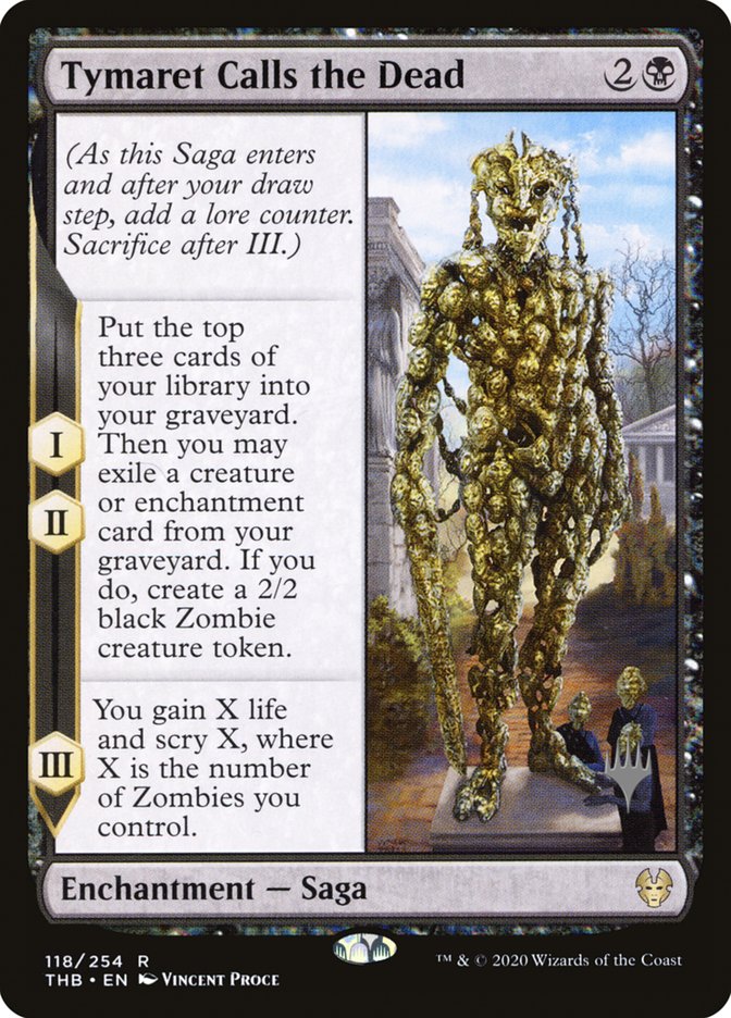 Tymaret Calls the Dead (Promo Pack) [Theros Beyond Death Promos] | Game Master's Emporium (The New GME)