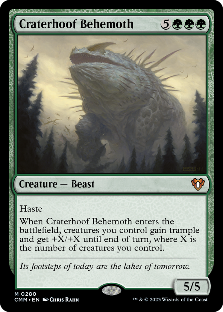 Craterhoof Behemoth [Commander Masters] | Game Master's Emporium (The New GME)