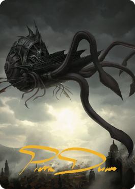 Nautiloid Ship Art Card (Gold-Stamped Signature) [Commander Legends: Battle for Baldur's Gate Art Series] | Game Master's Emporium (The New GME)