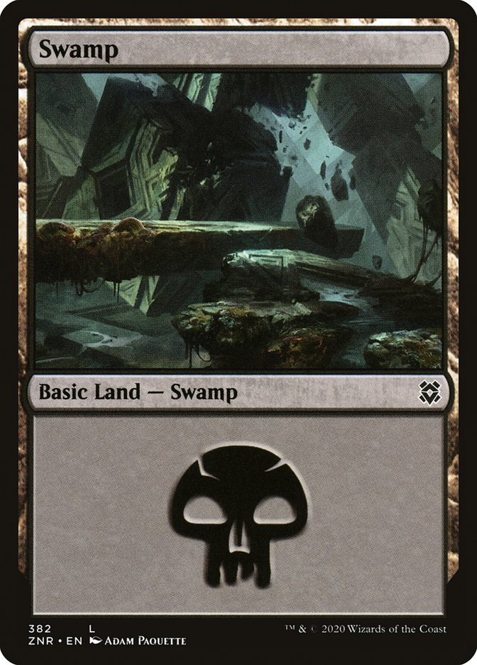 Swamp (382) [Zendikar Rising] | Game Master's Emporium (The New GME)