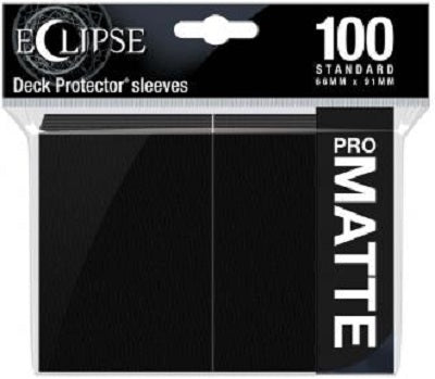 Eclipse Deck Protector Jet Black Matte Card Sleeves 100 Standard Size | Game Master's Emporium (The New GME)