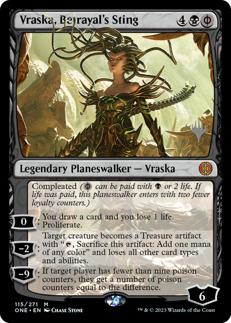 Vraska, Betrayal's Sting (Promo Pack) [Phyrexia: All Will Be One Promos] | Game Master's Emporium (The New GME)
