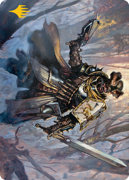 Brutal Cathar Art Card (Gold-Stamped Signature) [Innistrad: Midnight Hunt Art Series] | Game Master's Emporium (The New GME)