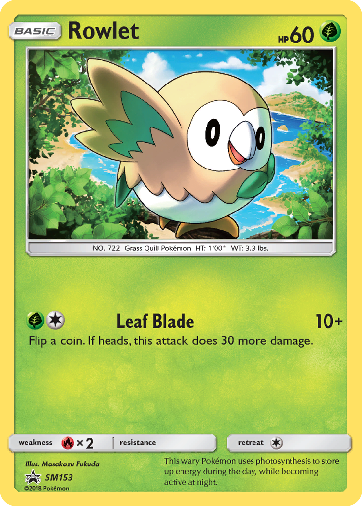 Rowlet (SM153) [Sun & Moon: Black Star Promos] | Game Master's Emporium (The New GME)