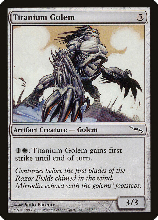 Titanium Golem [Mirrodin] | Game Master's Emporium (The New GME)