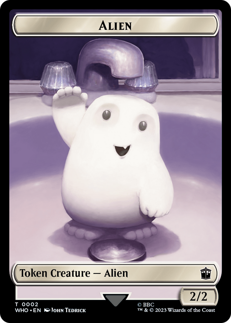 Copy // Alien Double-Sided Token [Doctor Who Tokens] | Game Master's Emporium (The New GME)