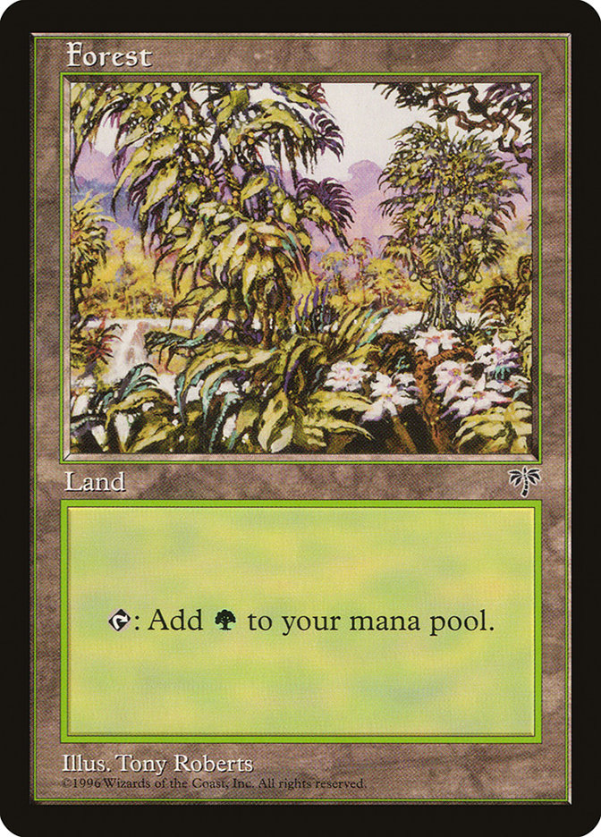 Forest (Open Flowers Bottom Right) [Mirage] | Game Master's Emporium (The New GME)