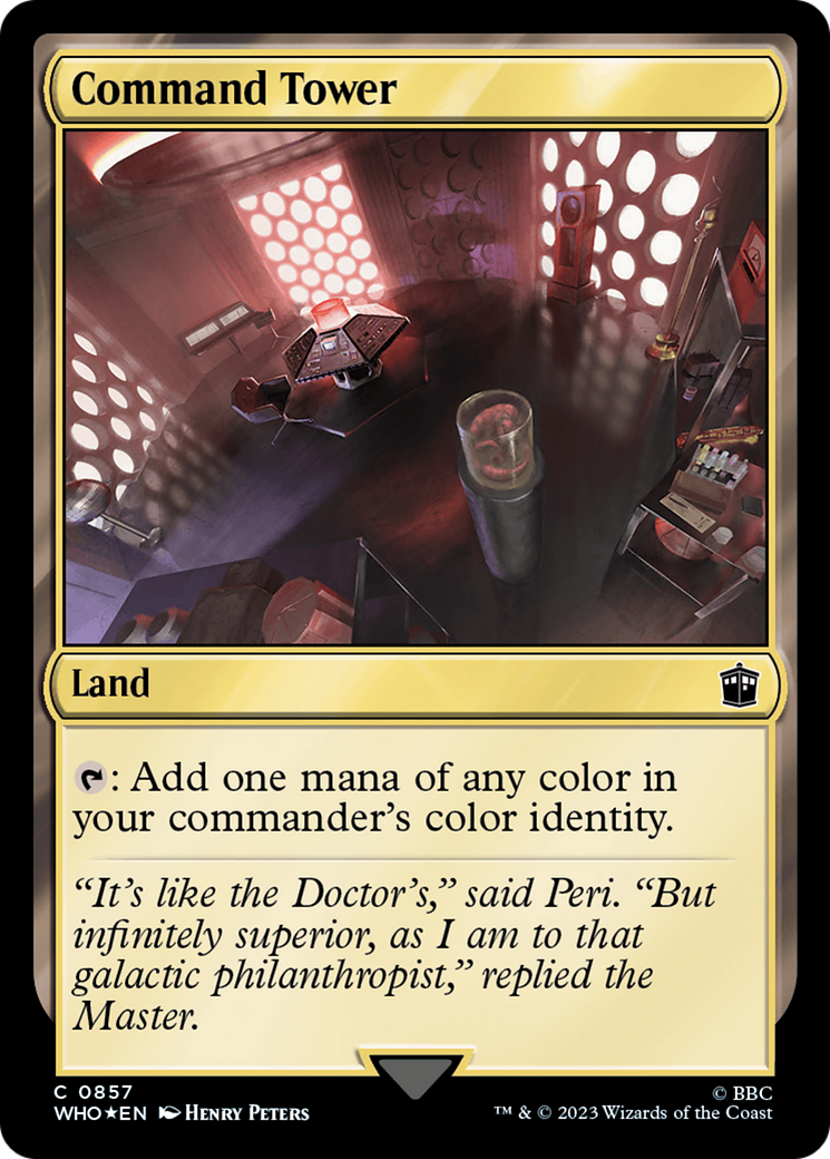 Command Tower (0857) (Surge Foil) [Doctor Who] | Game Master's Emporium (The New GME)