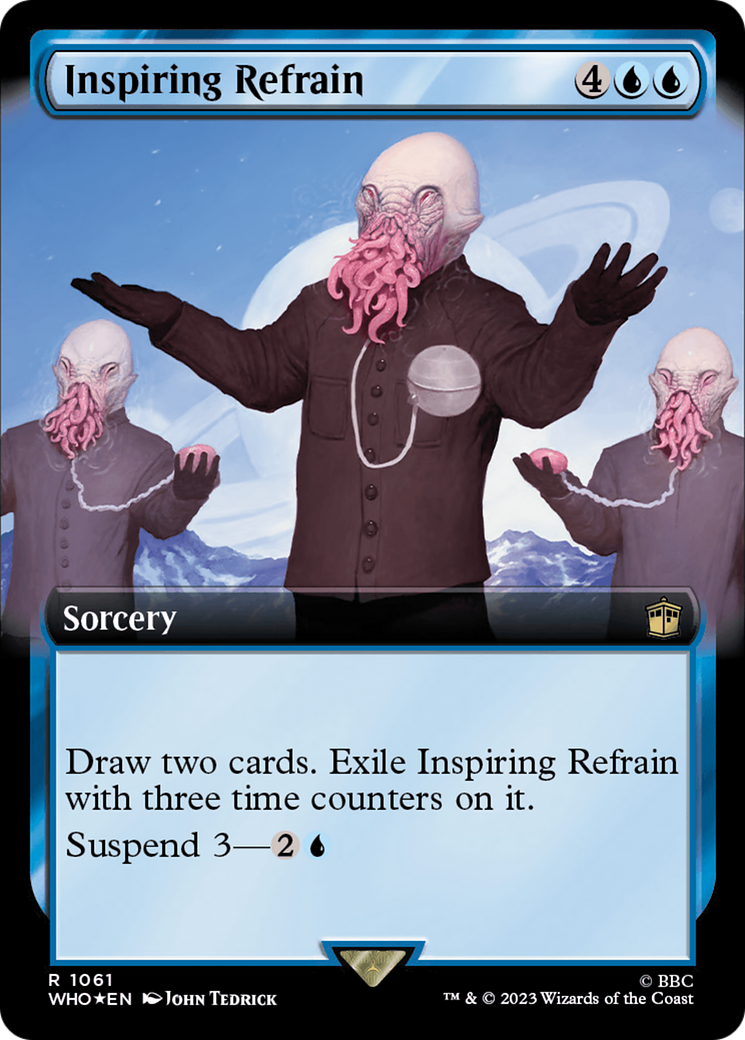 Inspiring Refrain (Extended Art) (Surge Foil) [Doctor Who] | Game Master's Emporium (The New GME)