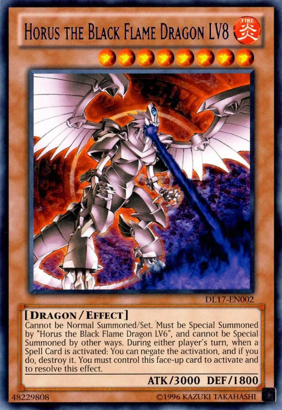 Horus the Black Flame Dragon LV8 (Purple) [DL17-EN002] Rare | Game Master's Emporium (The New GME)