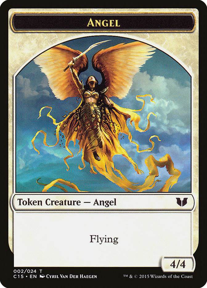Angel // Knight (005) Double-Sided Token [Commander 2015 Tokens] | Game Master's Emporium (The New GME)