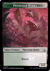 Warrior // Phyrexian Hydra (11) Double-Sided Token [March of the Machine Tokens] | Game Master's Emporium (The New GME)