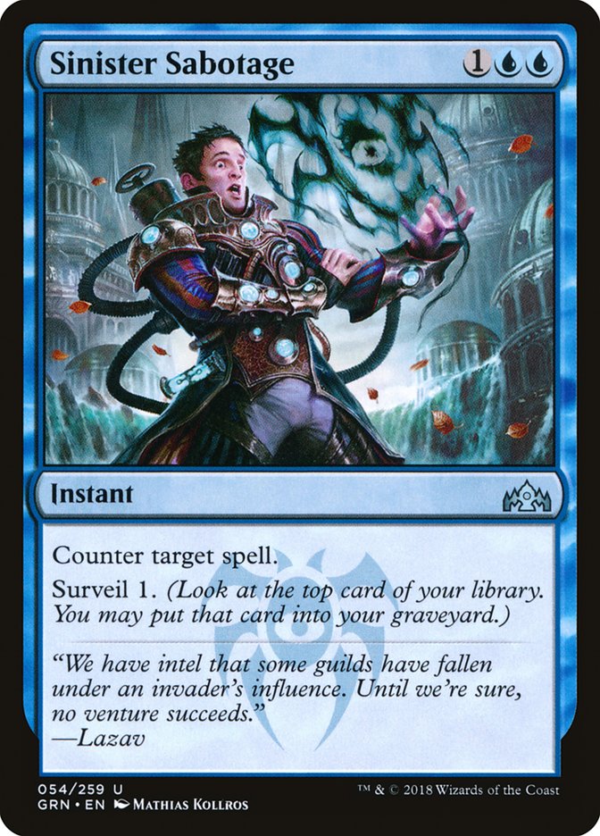 Sinister Sabotage [Guilds of Ravnica] | Game Master's Emporium (The New GME)