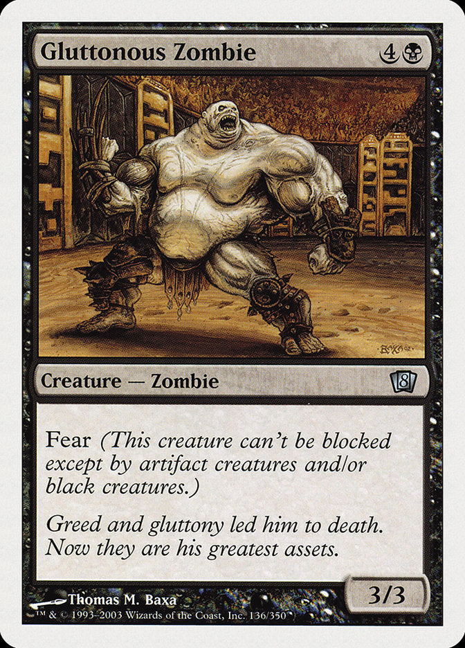 Gluttonous Zombie [Eighth Edition] | Game Master's Emporium (The New GME)