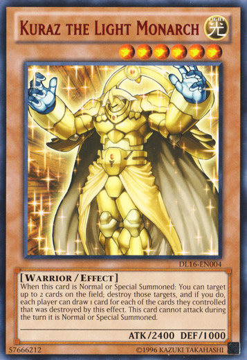 Kuraz the Light Monarch (Red) [DL16-EN004] Rare | Game Master's Emporium (The New GME)