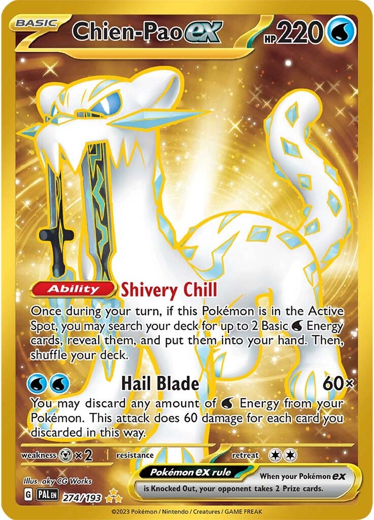 Chien-Pao ex (274/193) [Scarlet & Violet: Paldea Evolved] | Game Master's Emporium (The New GME)