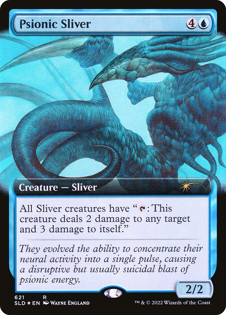 Psionic Sliver (Extended Art) [Secret Lair Drop Promos] | Game Master's Emporium (The New GME)