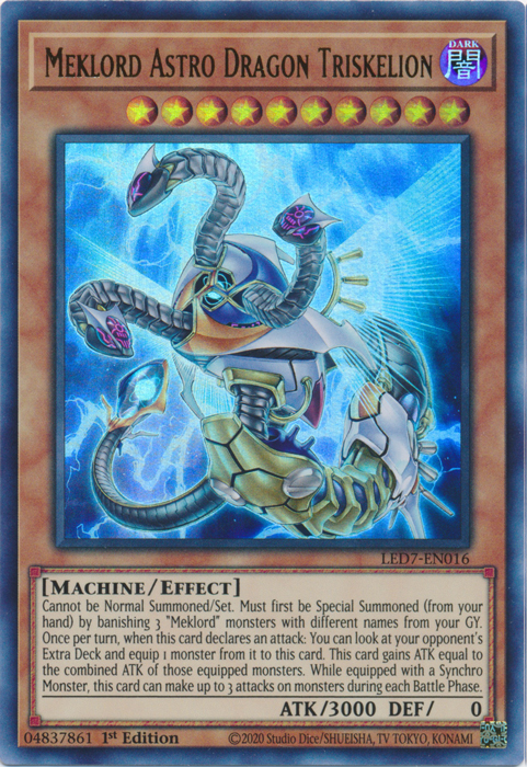 Meklord Astro Dragon Triskelion [LED7-EN016] Ultra Rare | Game Master's Emporium (The New GME)