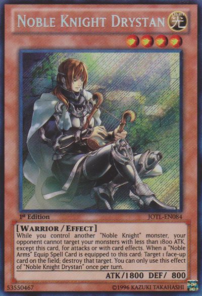 Noble Knight Drystan [JOTL-EN084] Secret Rare | Game Master's Emporium (The New GME)