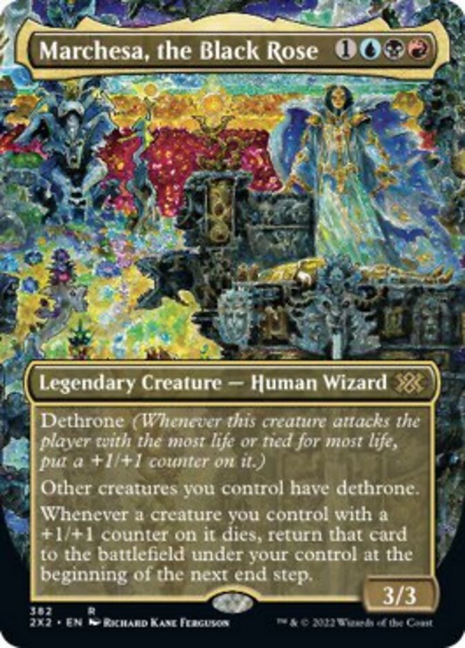 Marchesa, the Black Rose (Borderless Alternate Art) [Double Masters 2022] | Game Master's Emporium (The New GME)
