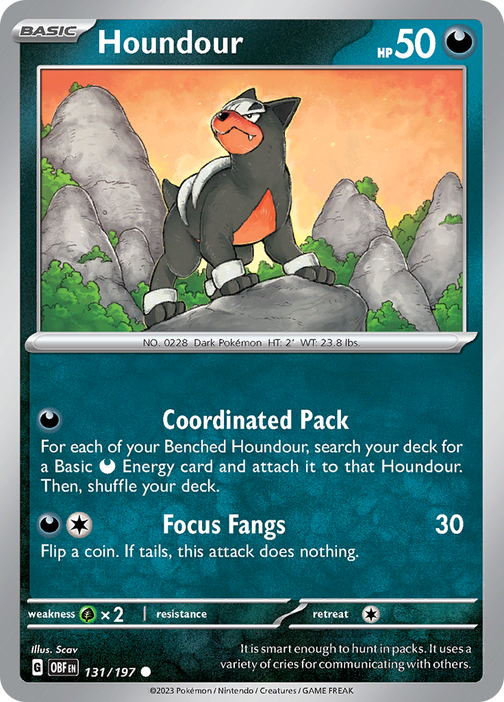 Houndour (131/197) [Scarlet & Violet: Obsidian Flames] | Game Master's Emporium (The New GME)