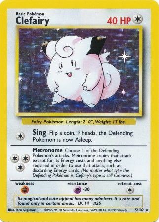 Clefairy (5/102) [Base Set Unlimited] | Game Master's Emporium (The New GME)